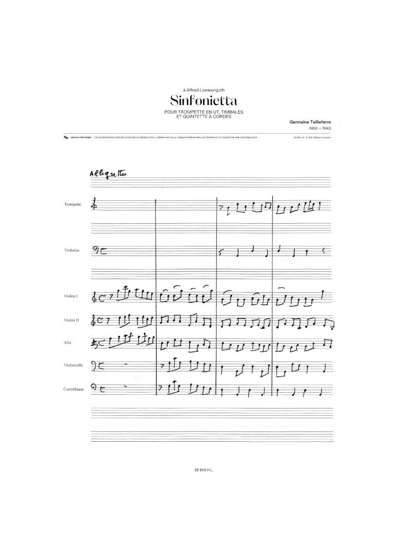 Tailleferre: Sinfonietta