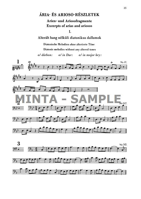 Solfege Collection: Bach Examples - Volume 1