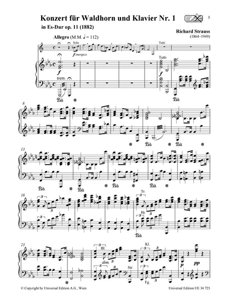 Strauss: Horn Concerto No. 1 in E-flat Major, Op. 11