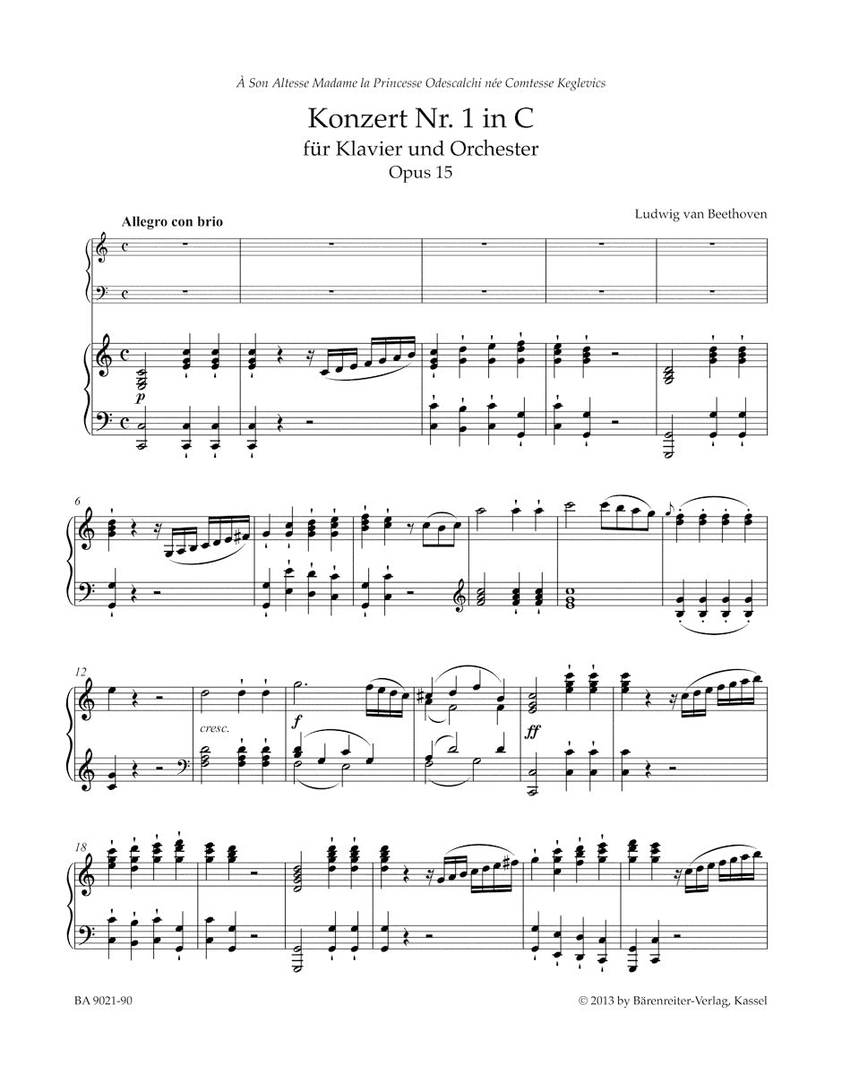 Beethoven: Piano Concerto No. 1 in C Major, Op. 15