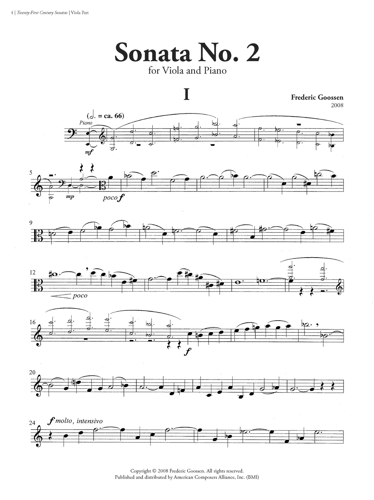 21st Century Sonatas for Viola and Piano
