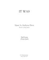 Davis: It Was...