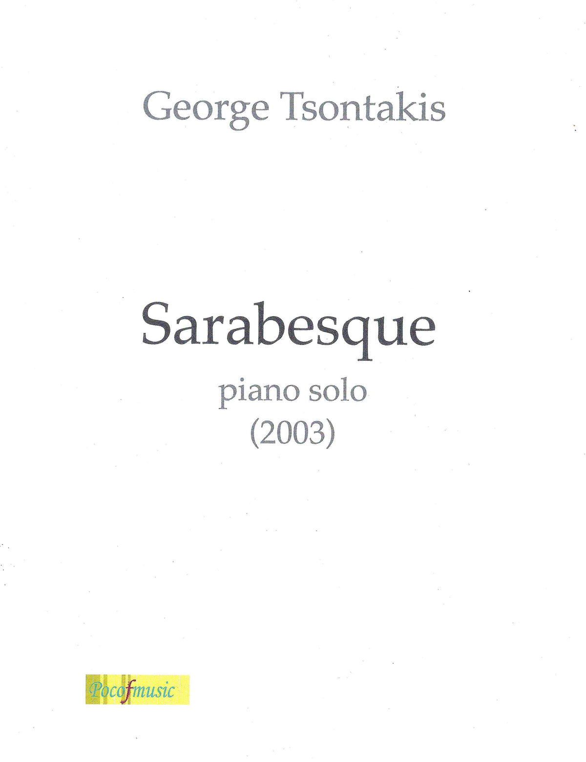 Tsontakis: Sarabesque