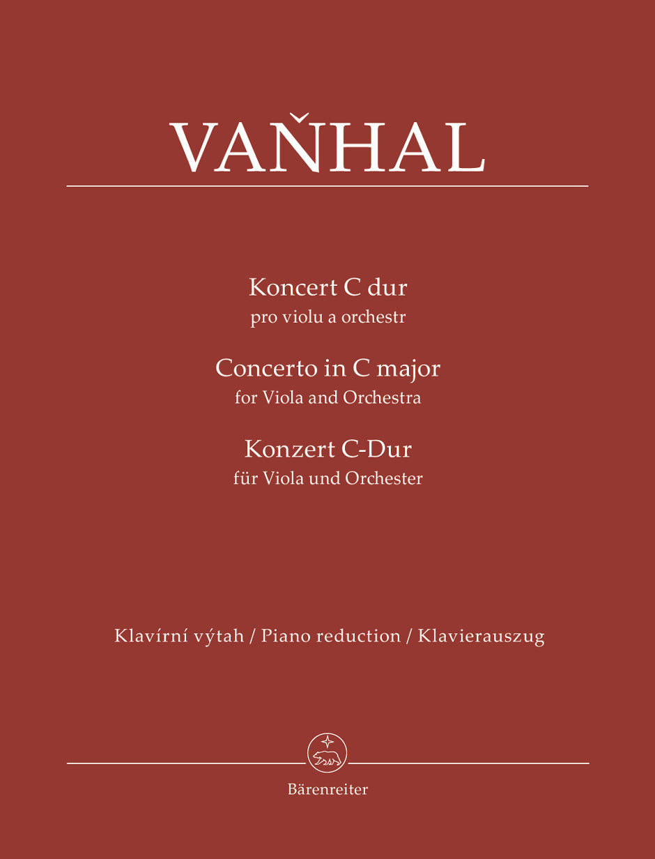 Vaňhal: Viola Concerto in C Major – Ficks Music