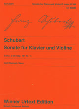 Schubert: Violin Sonatina in D Major, D 384, Op. 137, No. 1