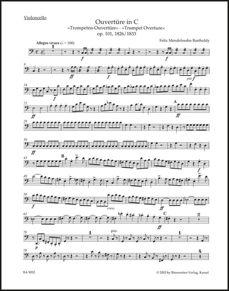 Mendelssohn: Trumpet Overture, MWV P 2, Op. 101