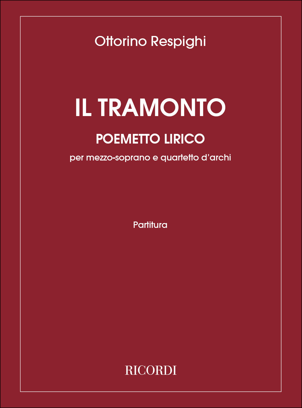 Respighi: Il Tramonto
