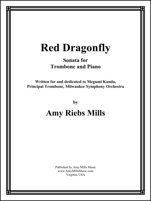 Mills: Red Dragonfly Sonata for Trombone & Piano