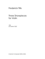 Tillis: Three Showpieces for Violin