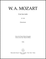 Mozart: Overture to Così fan tutte, K. 588