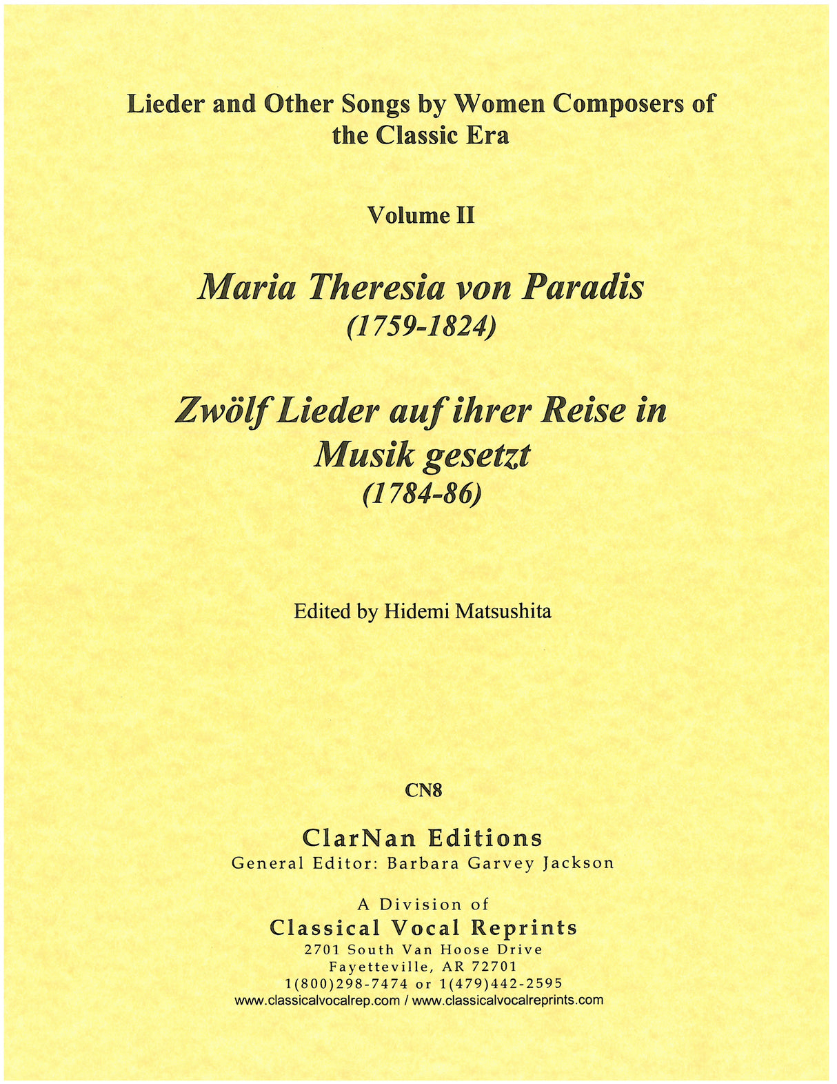 Paradis: 12 Lieder auf ihrer Reise in Musik gesetzt