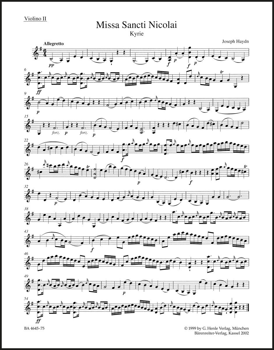 Haydn: Missa Sancti Nicolai, Hob. XXII:6