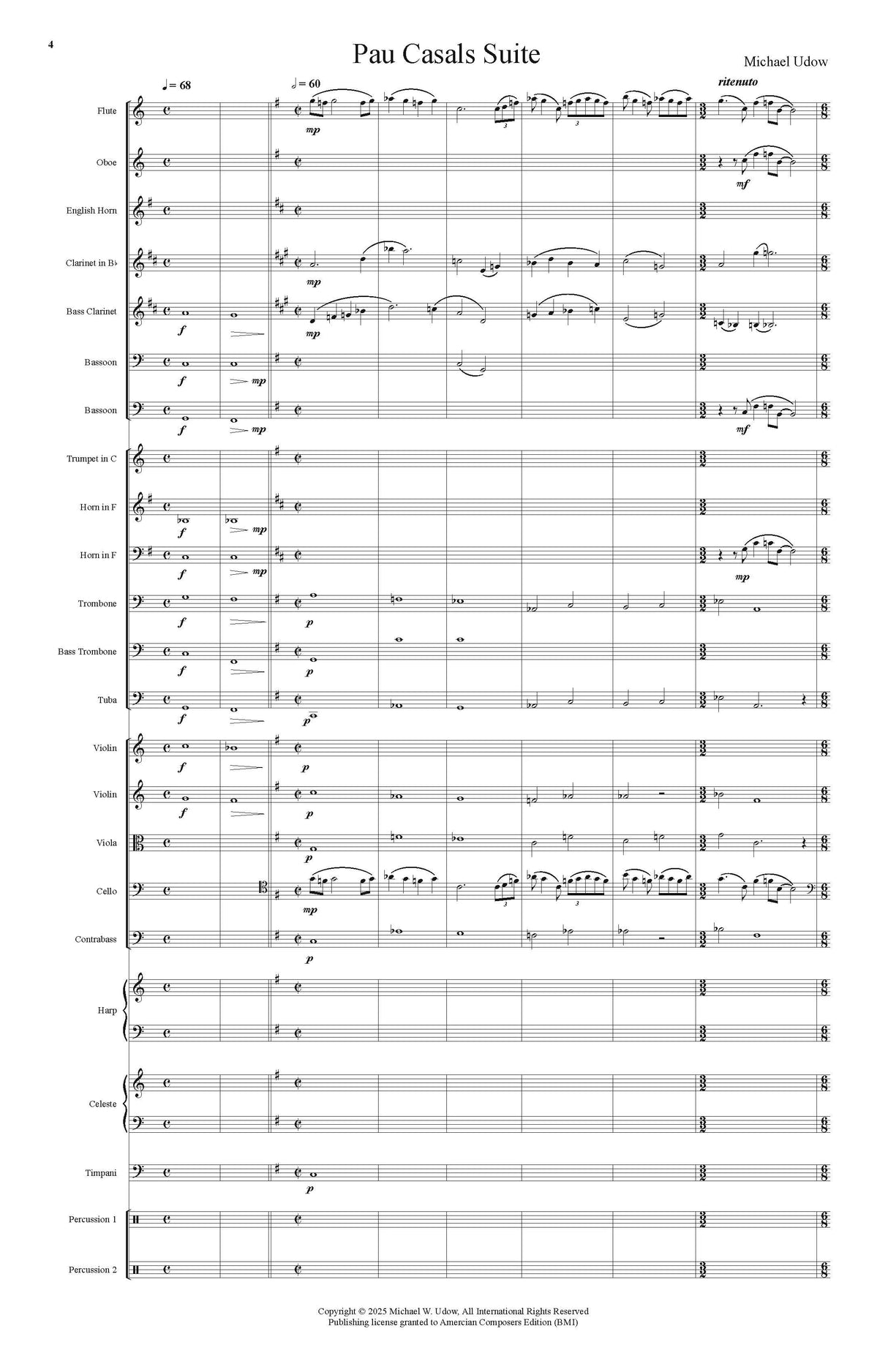 Udow: Pau Casals Suite