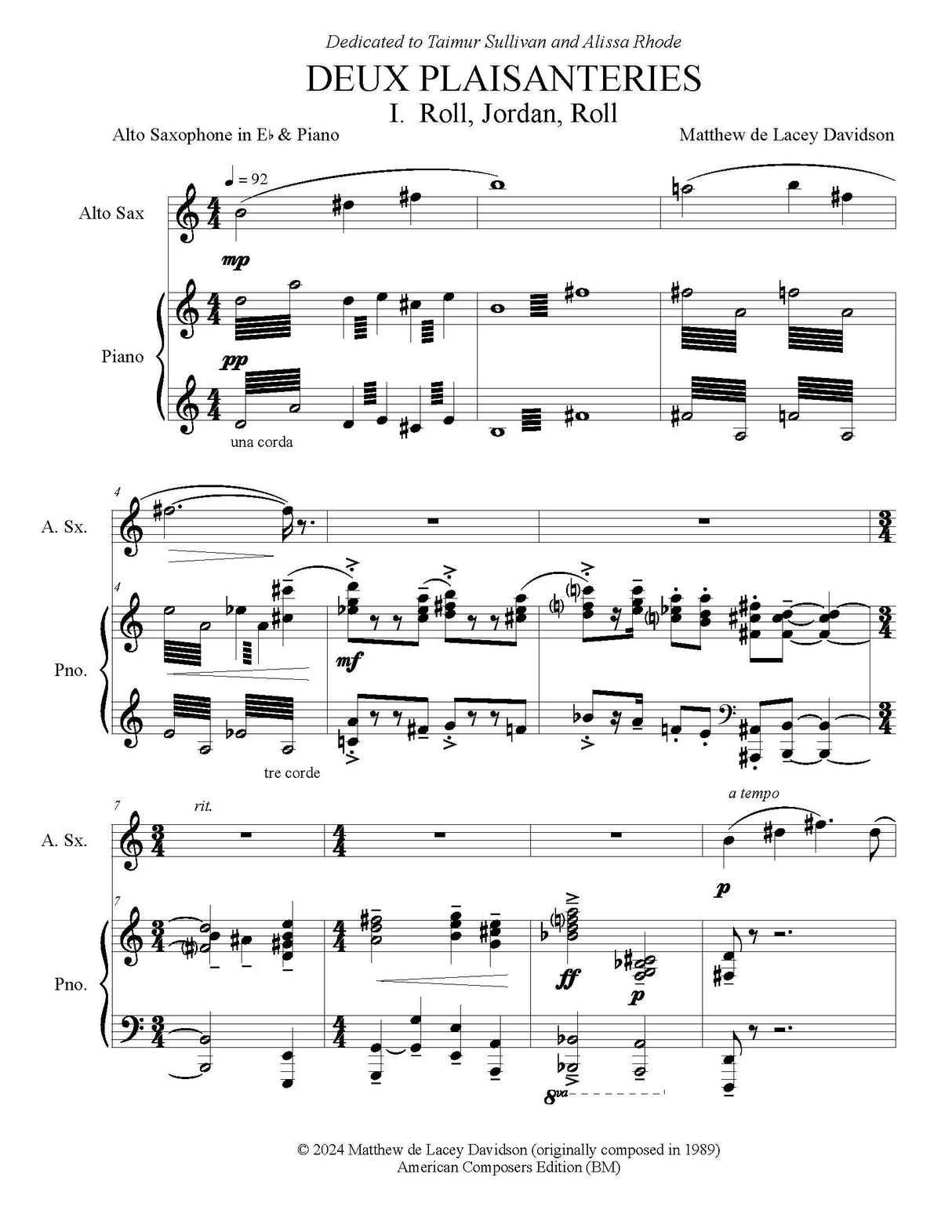 Davidson: Deux Plaisanteries