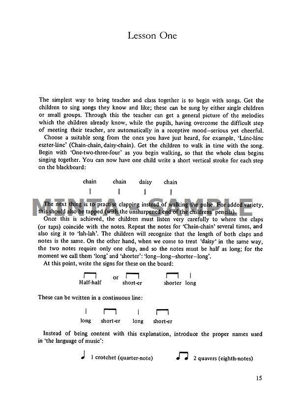 Musical Reading and Writing: Teacher's Book - Volume 1