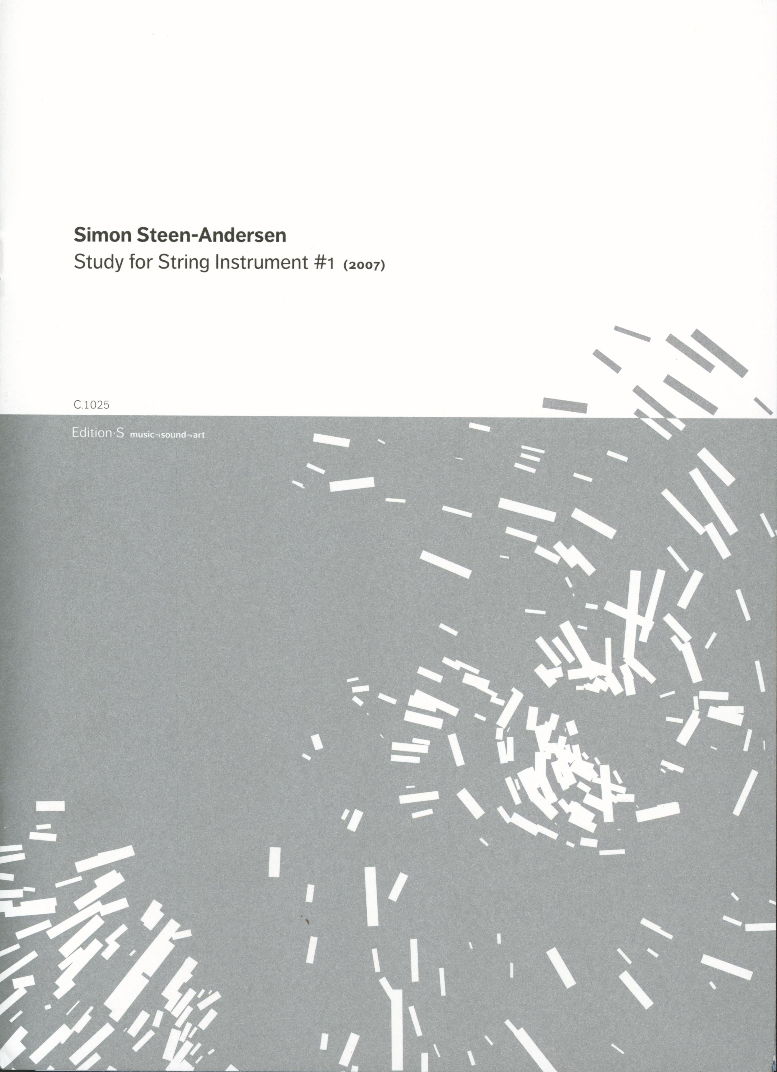 Steen-Andersen: Study for String Instrument No. 1 – Ficks Music
