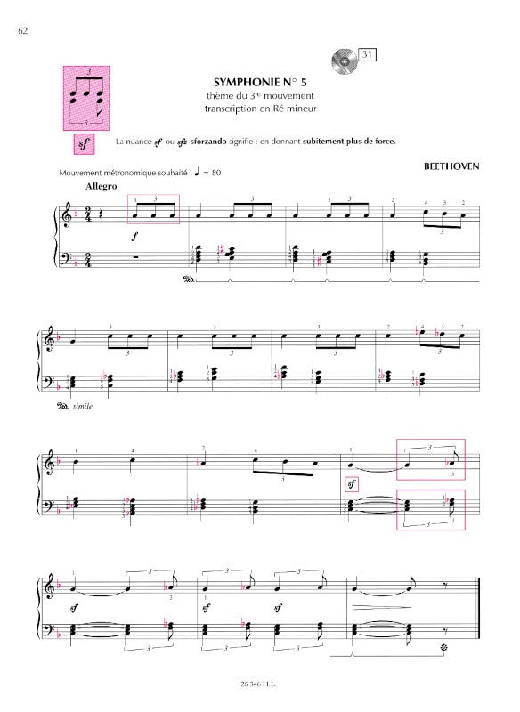 Piano pour adulte débutant