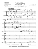 McDonald: April Full Moon; Regular Old Life, Op. 695