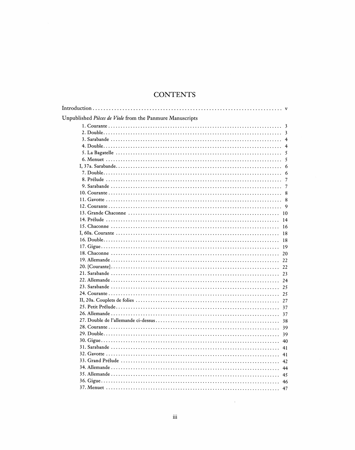 Marais: Unpublished Pièces de Viole from the Panmure Manuscripts