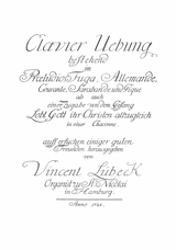 Lübeck: Clavier Uebung (Hamburg, 1728)