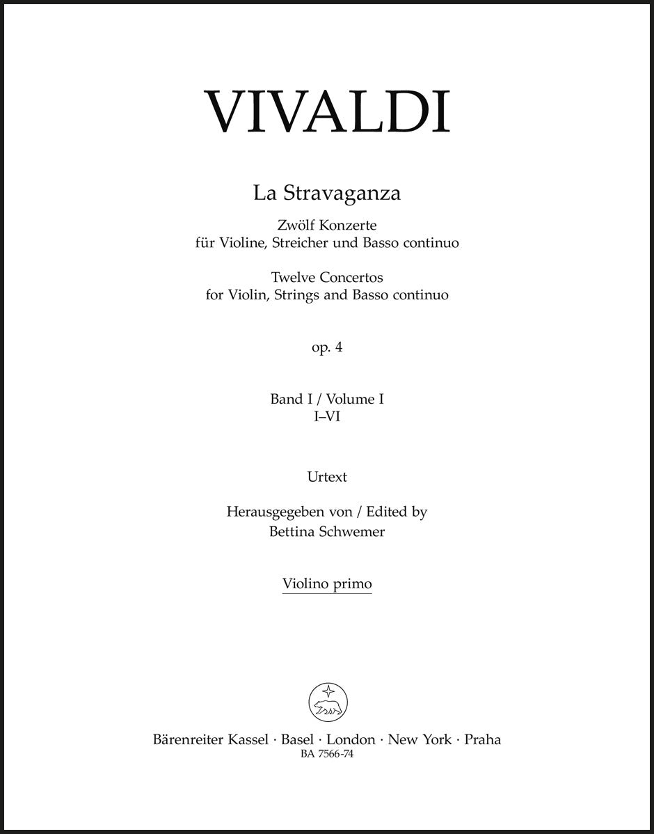 Vivaldi: La Stravaganza, Op. 4 - Volume 1 (Nos. 1-6)