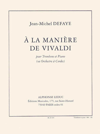 Defaye: À la manière de Vivaldi
