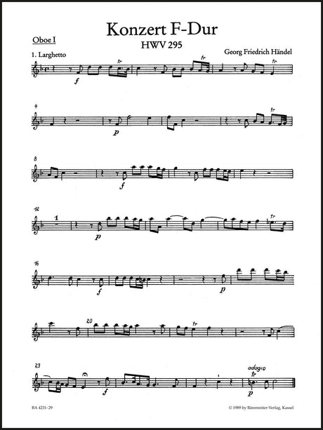 Handel: Organ Concerto No. 13 in F Major, HWV 295