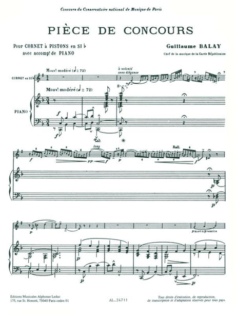 Balay: Pièce de concours