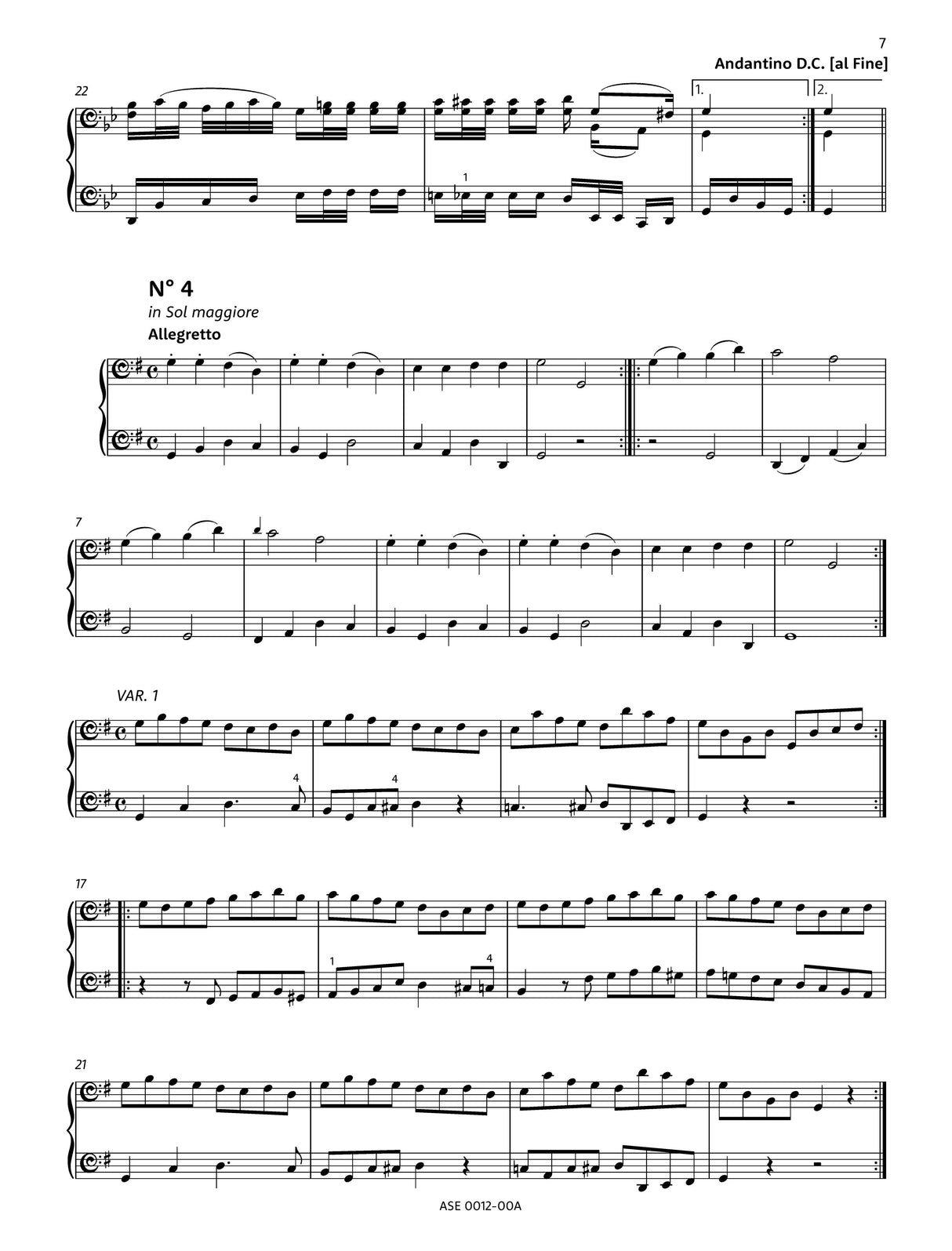 Dotzauer: Twelve Original Pieces, Op. 58 (Book 2)