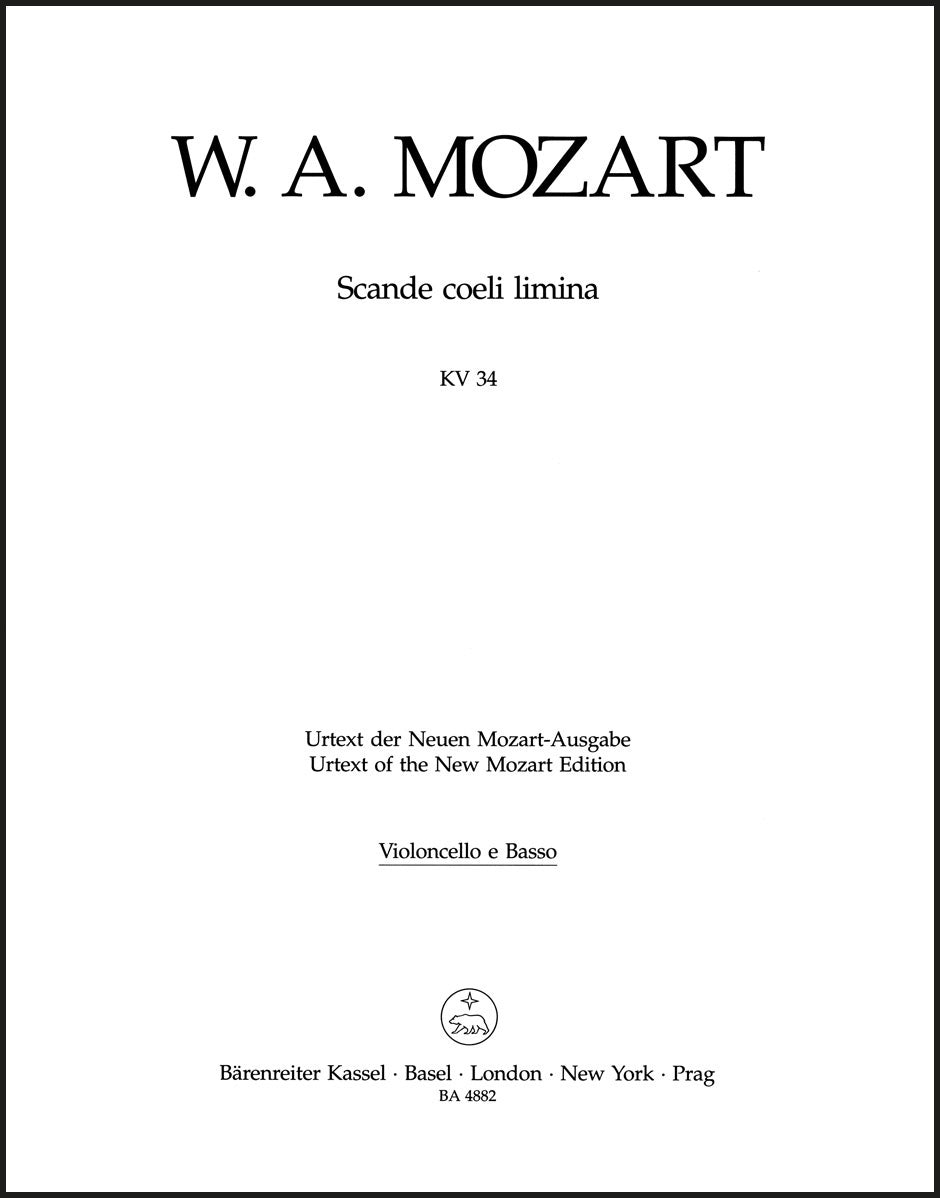 Mozart: Scande coeli limina, K. 34