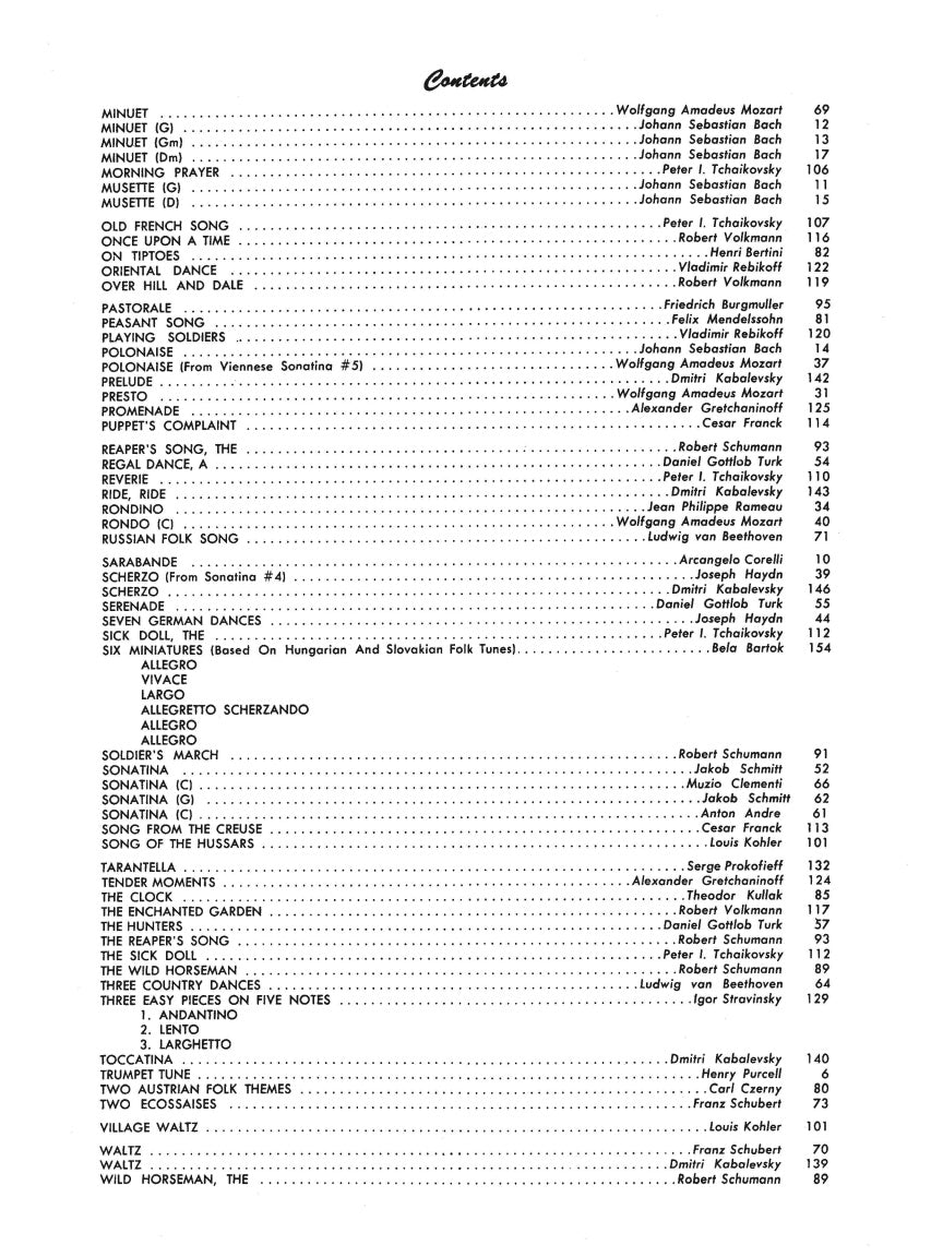 Easy Classics to Moderns