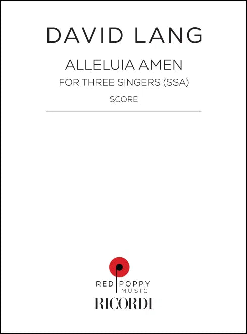 Lang: alleluia amen