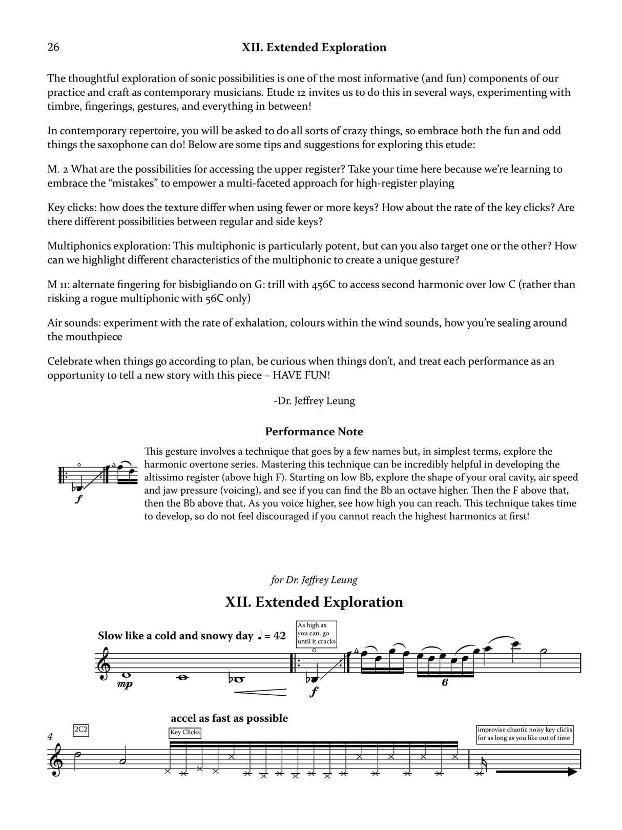 Arias: Thirteen Etudes, and Sonata for Alto Saxophone and PIano.