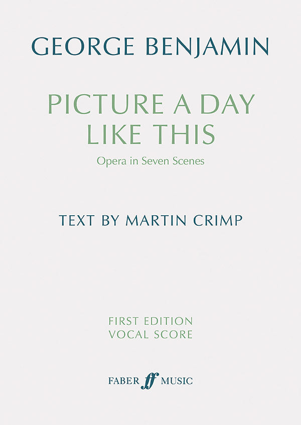G. Benjamin: Picture a day like this