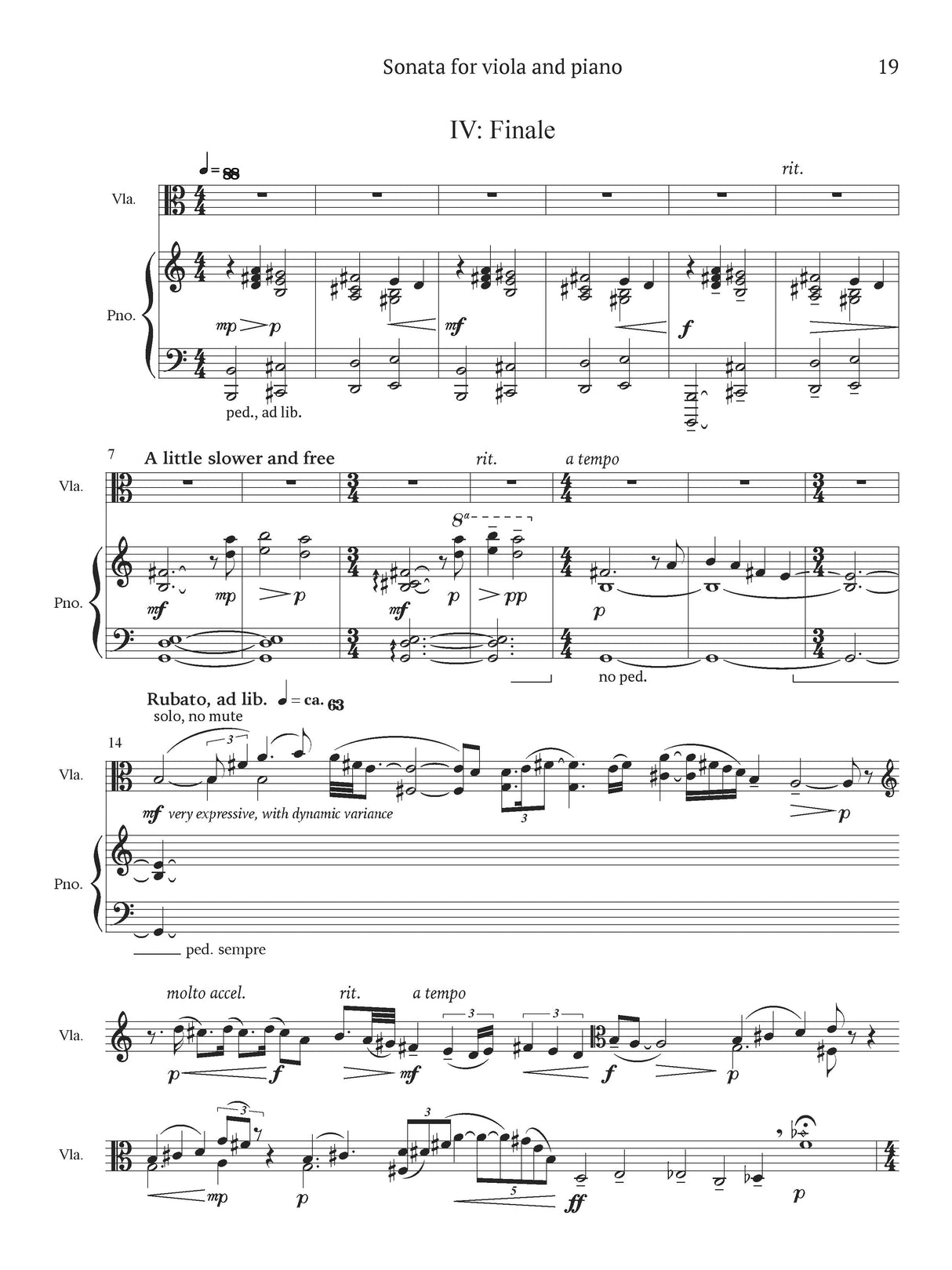 Galindo: Viola Sonata