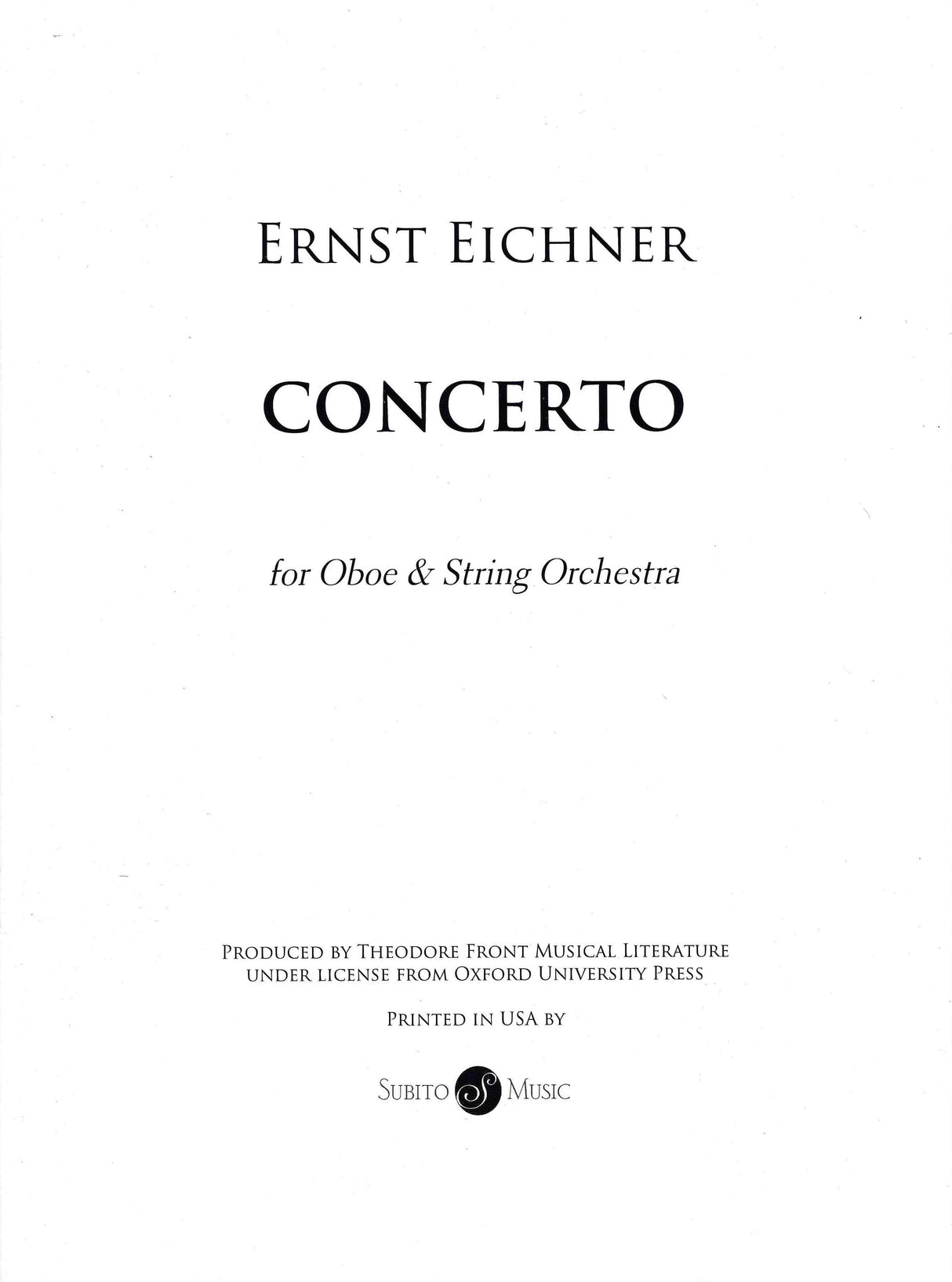 Eichner: Oboe Concerto
