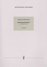 D'Ambrosio: Violin Concerto No. 1 in B Minor, Op. 29