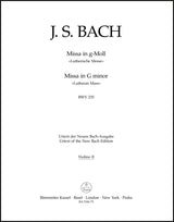 Bach: Mass in G Minor, BWV 235
