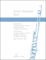 Bach: 3 Flute Sonatas (arr. for 2 flutes), BWV 1033, 1031, & 1020