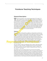 Knaub: Trombone Teaching Techniques