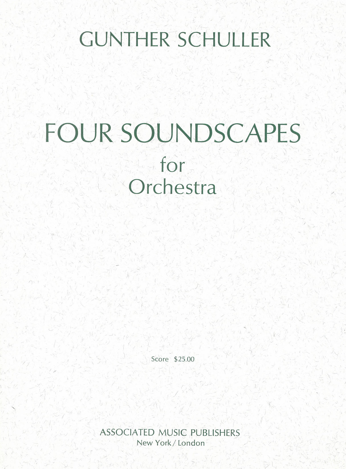 Schuller: Four Soundscapes