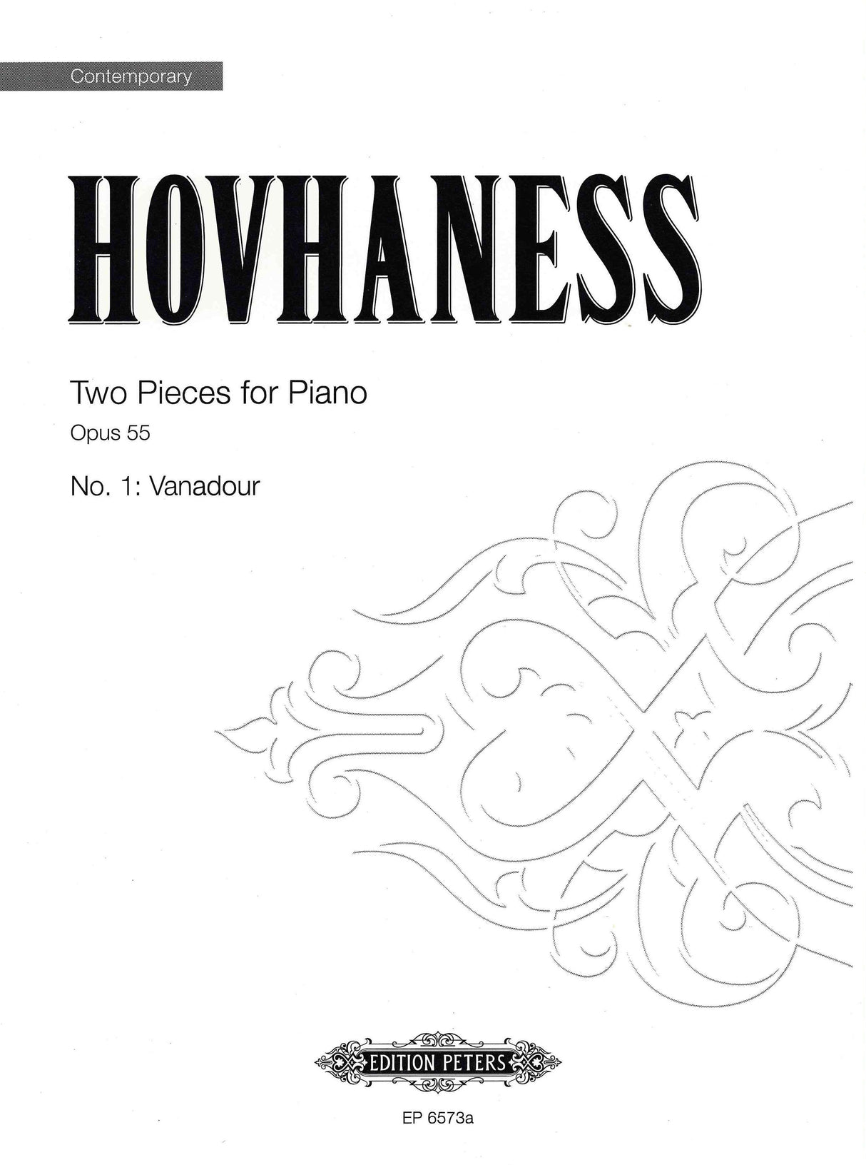 Hovhaness: Two Pieces for Piano, Op. 55, No. 1: Vanadour