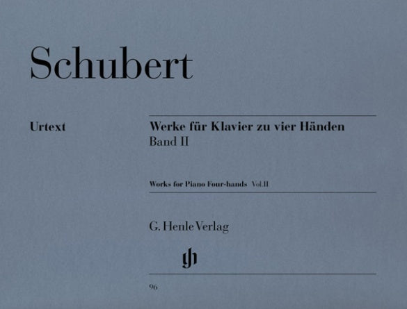 Schubert: Works for Piano Four-Hands - Volume 2 – Ficks Music