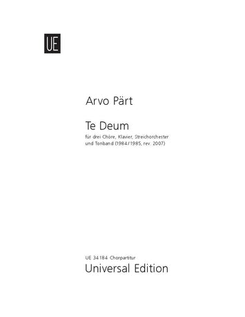 Pärt: Te Deum