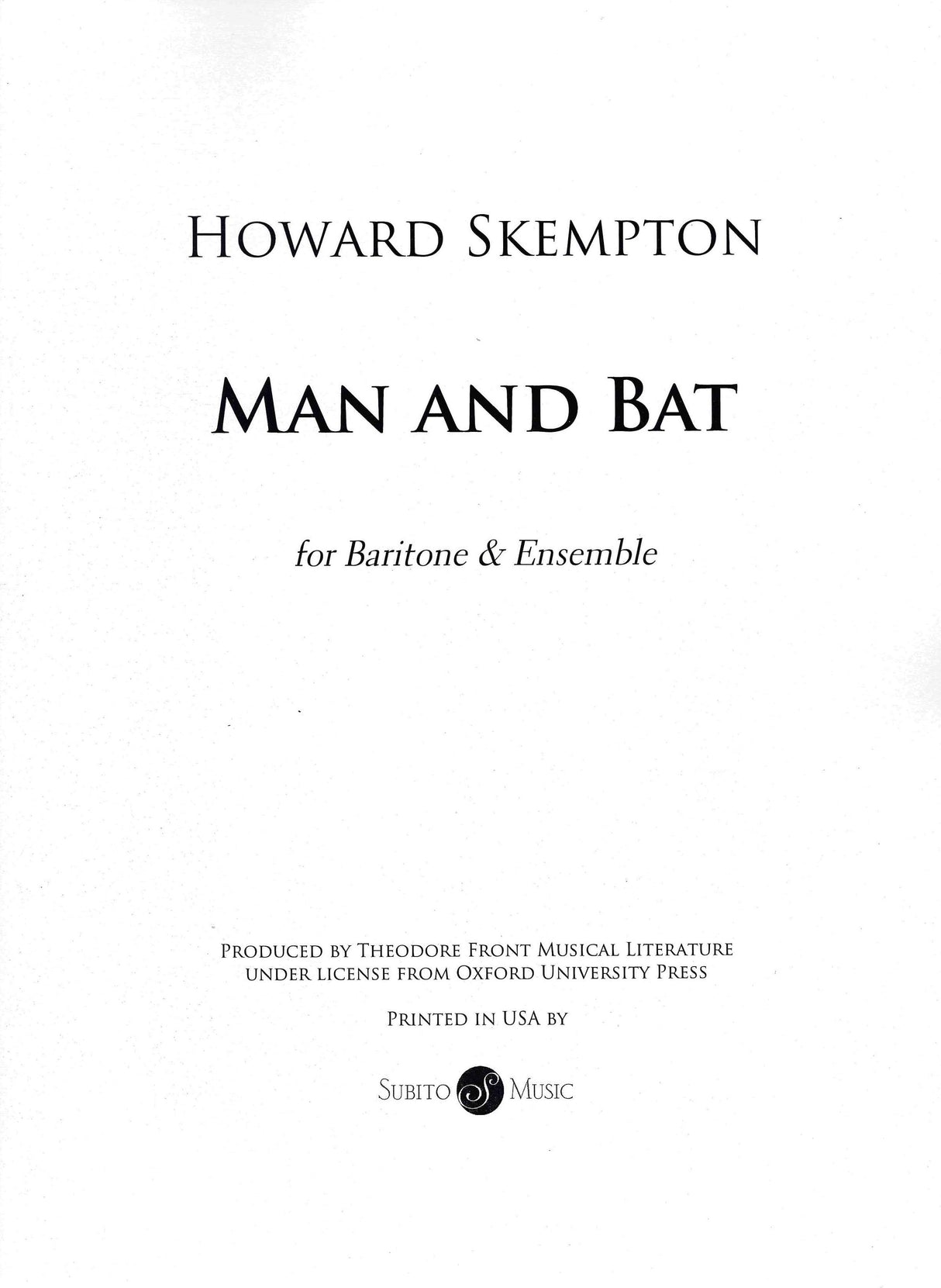 Skempton: Man & Bat