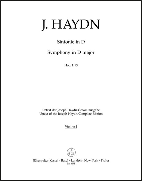 Haydn: Symphony in D Major, Hob. I:93