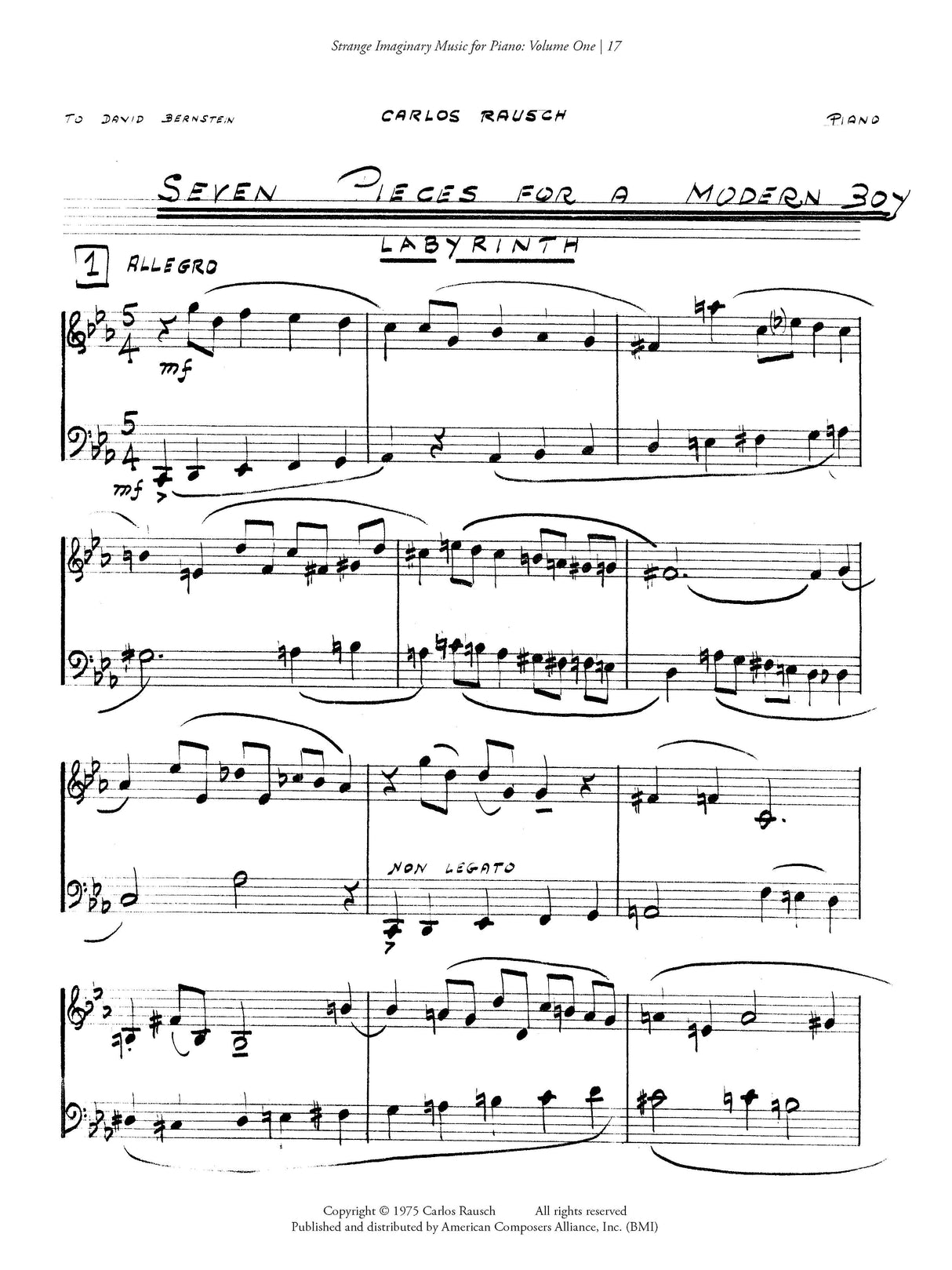 The Strange Imaginary Piano - Volume 1