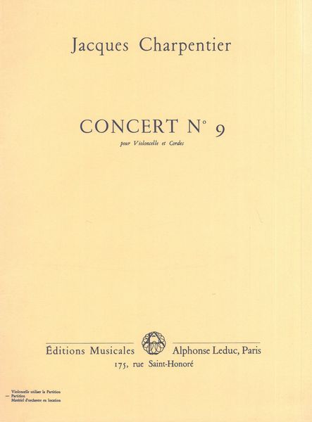 J. Charpentier: Concerto No. 9