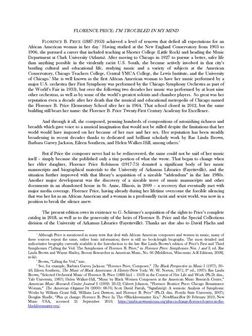 Price: I'm Troubled in My Mind