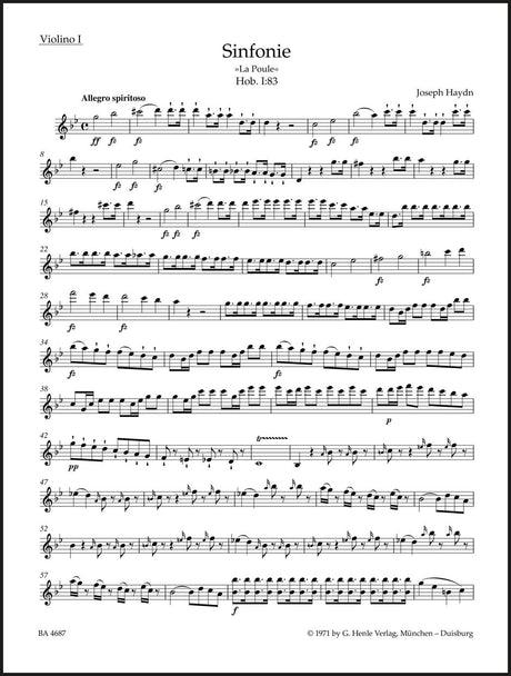 Haydn: Symphony in G Minor, Hob. I:83 "La Poule"